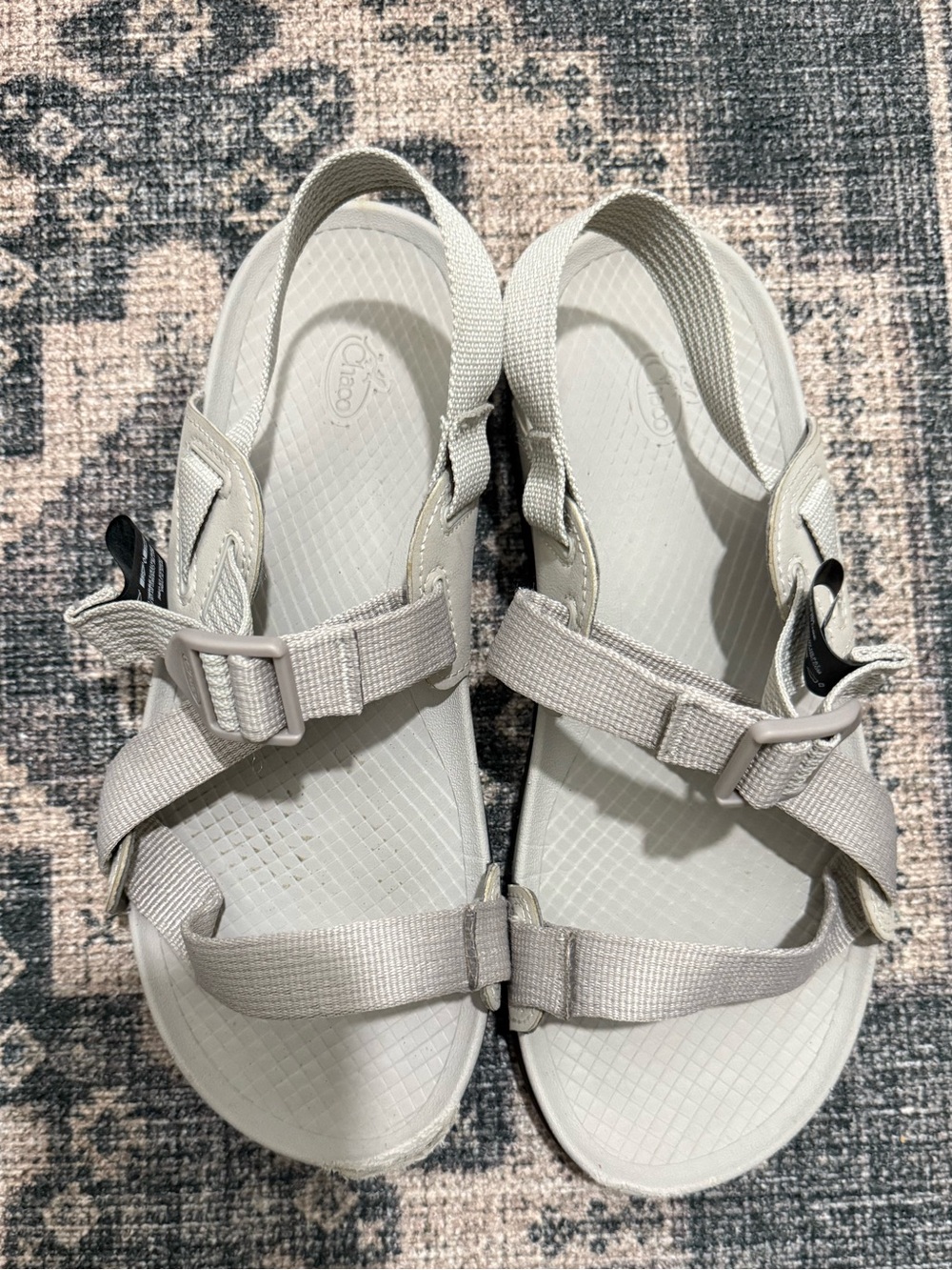 Chaco Lowdown Sport Sandals Pale Gray Size 7 *